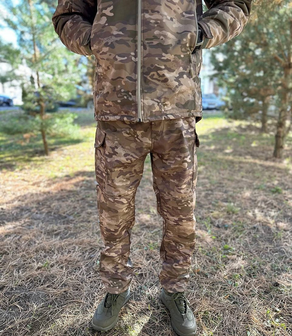 Зимовий чоловічий термостійкий та водонепроникний костюм (куртка та штани) Мультикам XL Вінниця - фото 7