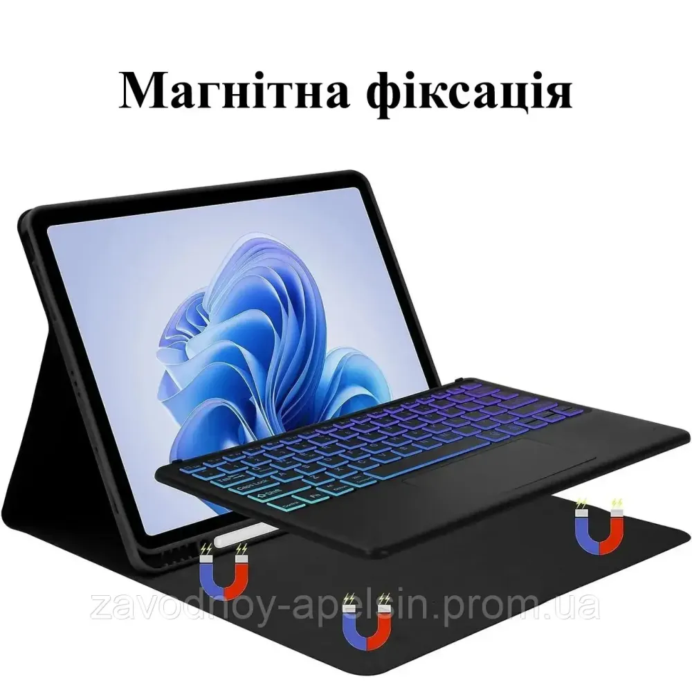 Чехол Apple iPad Air 11 A2902 A2903 A2904 клавиатура Отсек стилуса (черный) Одесса - изображение 4