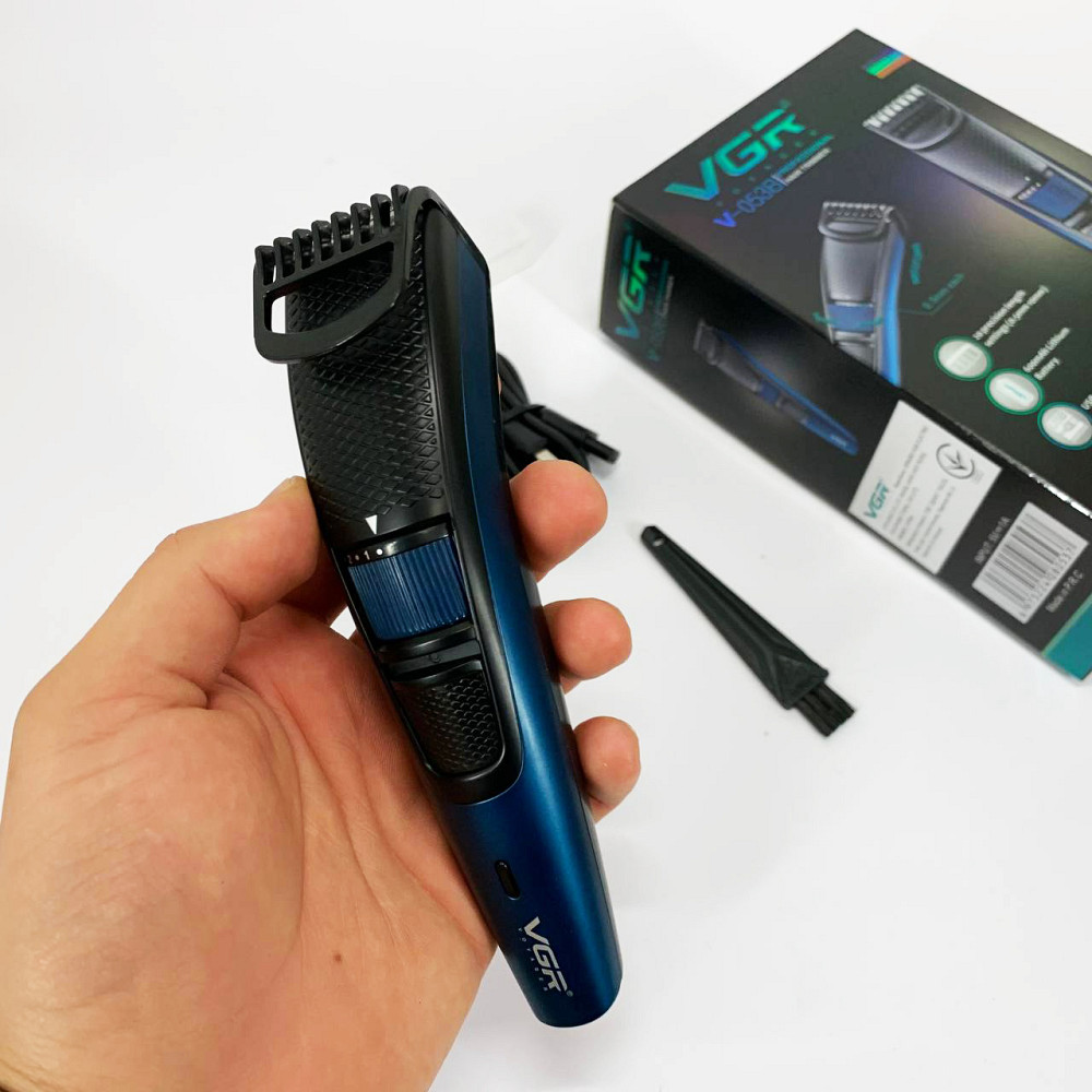 Хороший бездротовий тример VGR-053, Машинка для стрижки волосся міцна, Тример для скронь GJ-12 Івано-Франківськ - фото 7