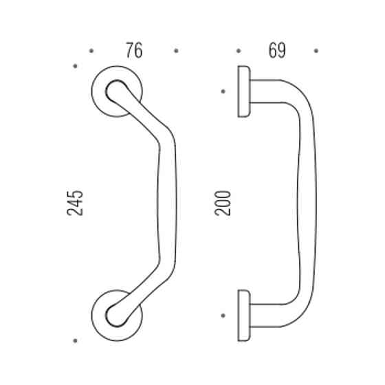 Ручка Colombo Robot CD16B мат.хром тягн Київ