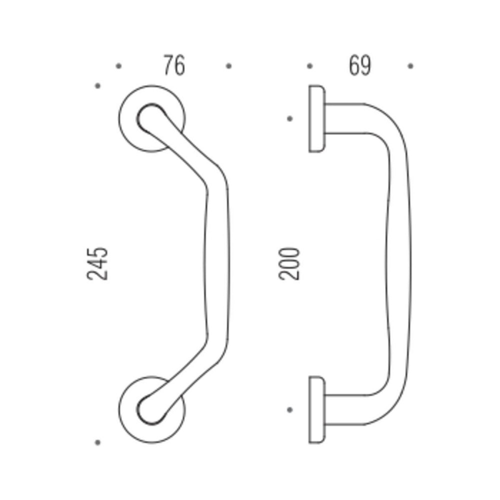 Ручка Colombo Robot CD16B мат.хром тягн Київ - фото 2