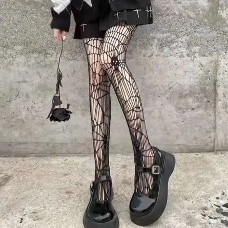 Колготи з черепами жіночі one size чорний Київ