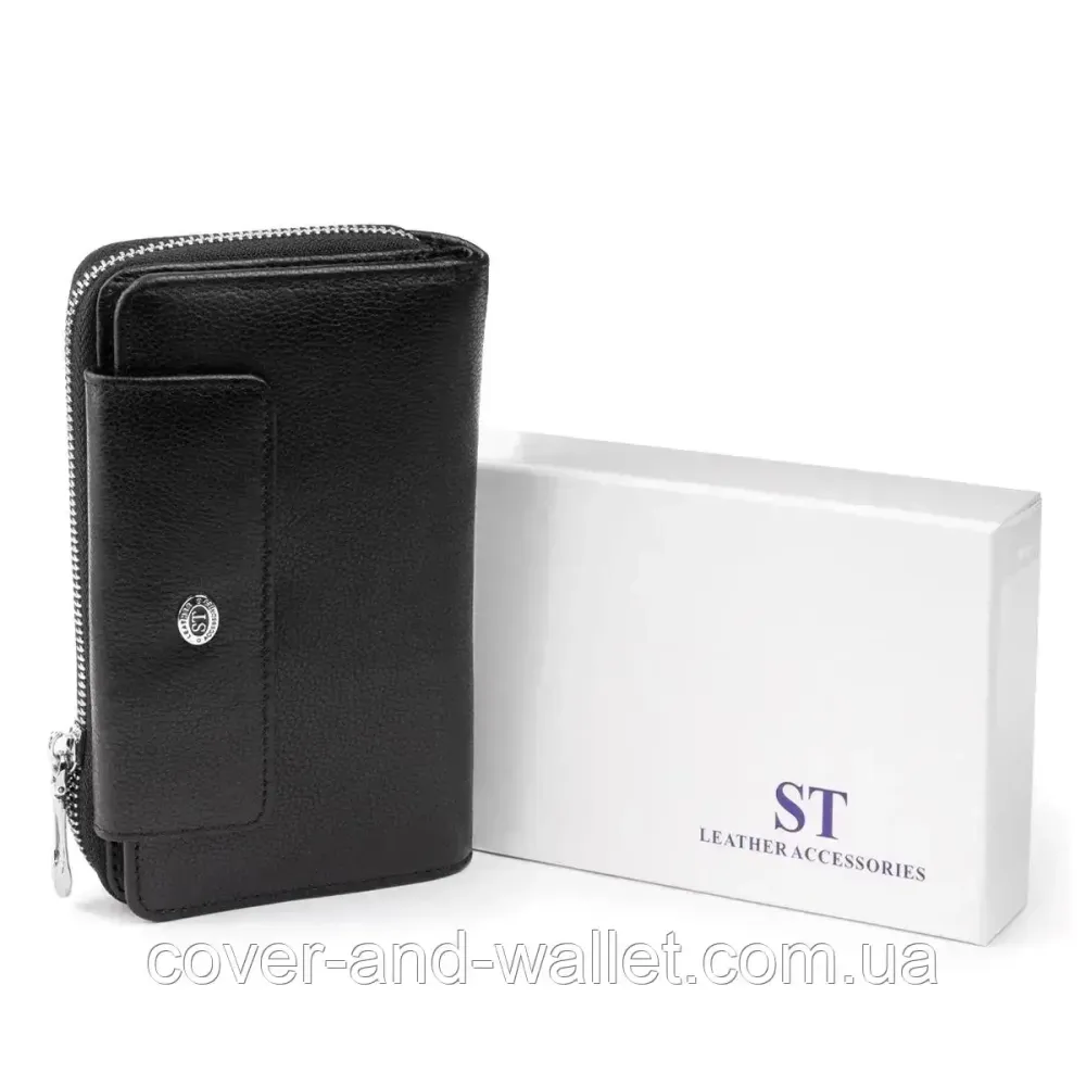 Небольшой мужской кошелек клатч с ремешком для руки ST Leather Киев - изображение 9