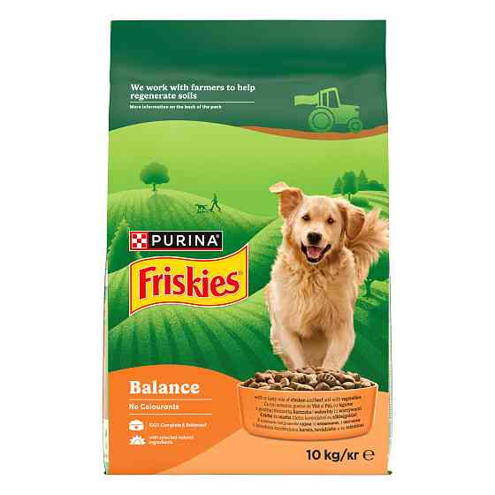 Сухой корм FRISKIES Balance для взрослых собак, с курицей, говядиной и овощами, 10 кг Киев