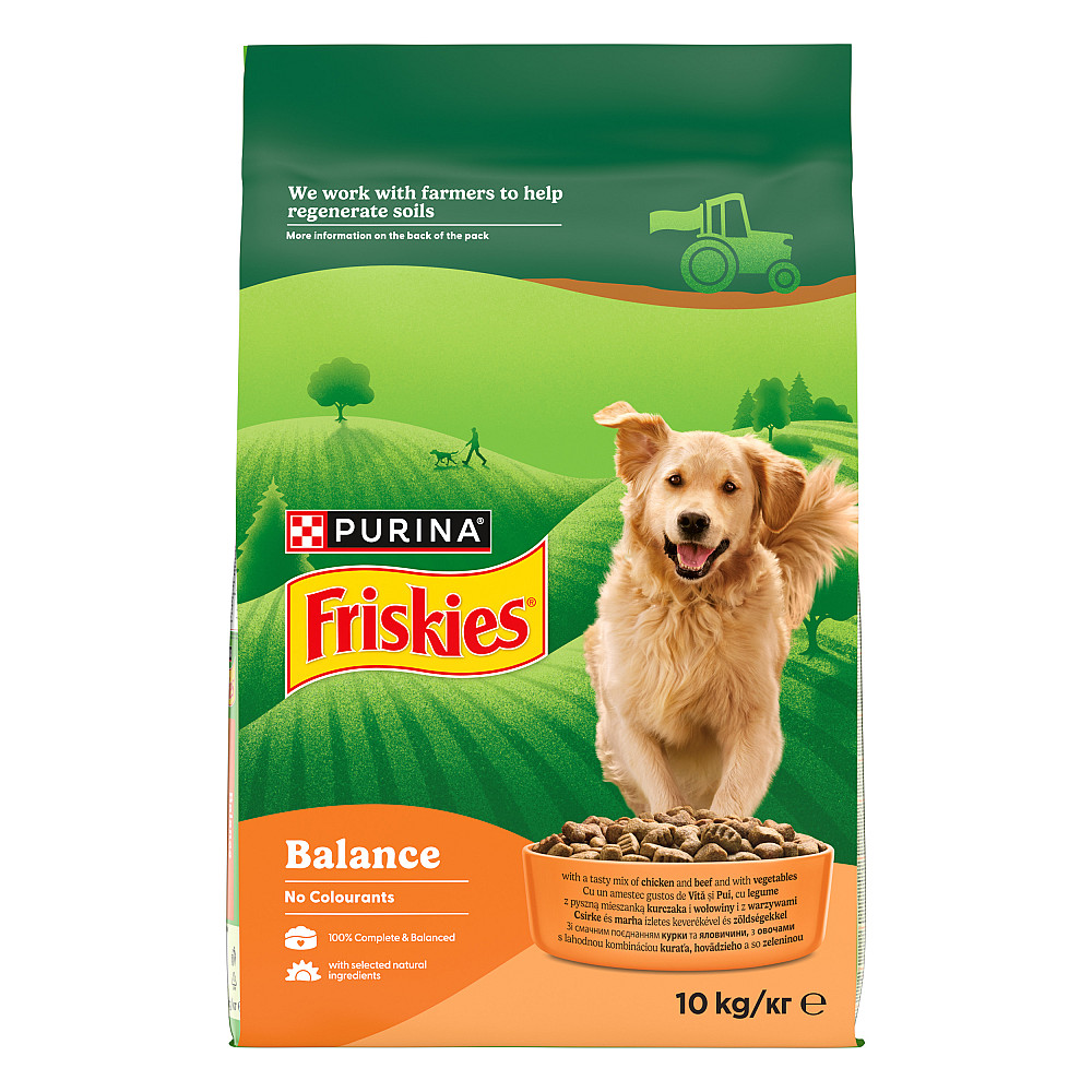 Сухий корм FRISKIES Balance для дорослих собак, з куркою, яловичиною та овочами, 10 кг Київ - фото 2