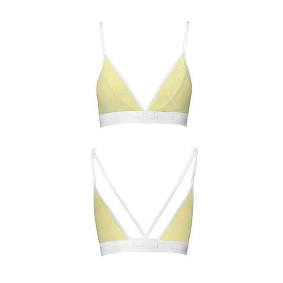 Спортивний топ з подвійними бретелями Passion PS007 TOP M, yellow Sex Aura Київ