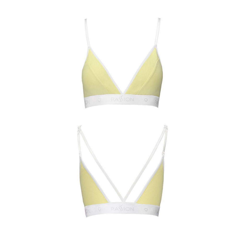 Спортивний топ з подвійними бретелями Passion PS007 TOP M, yellow Sex Aura Київ - фото 4