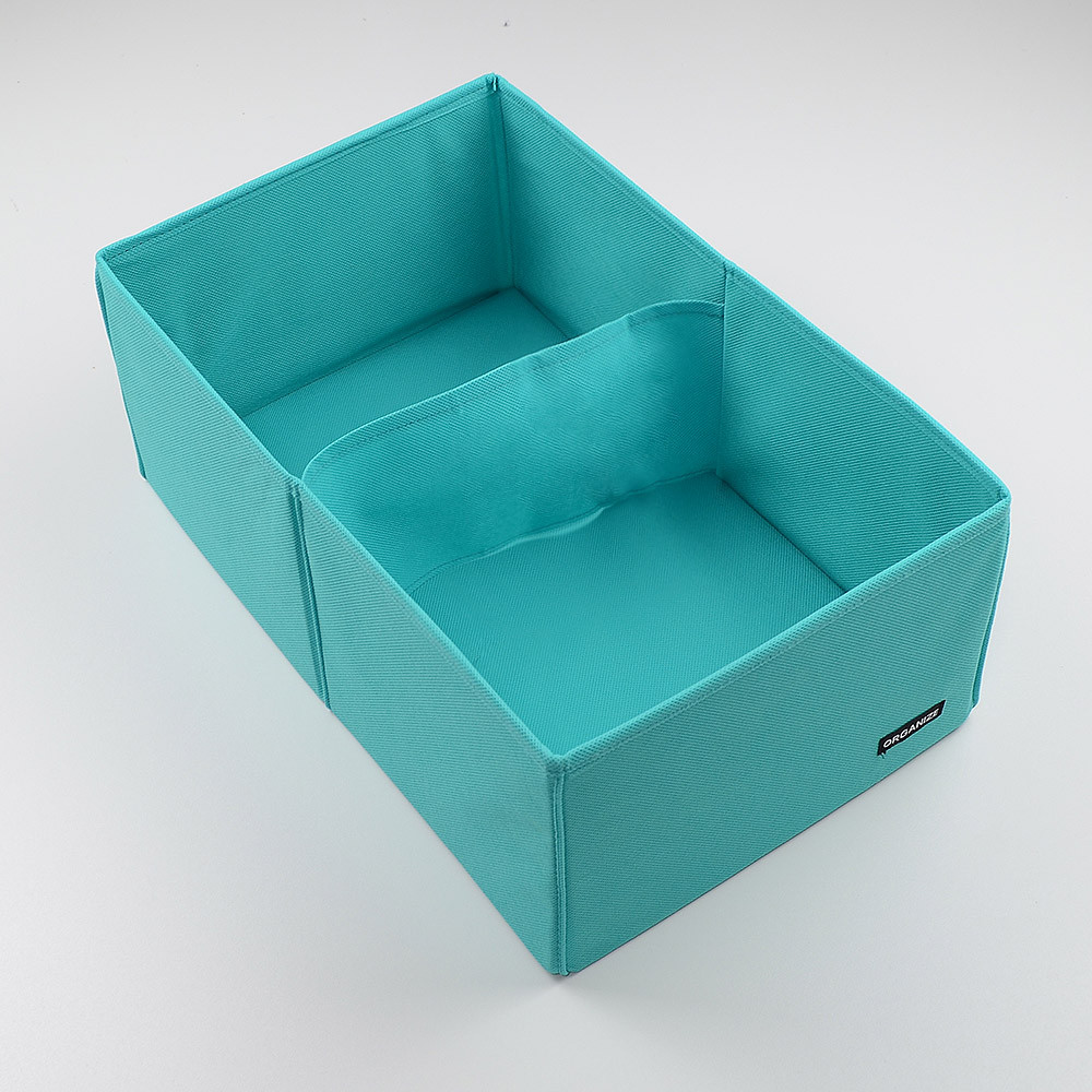 Коробочка-органайзер для вертикального зберігання з перегородкою HY-2V-lazur (Лазур) Суми - фото 2