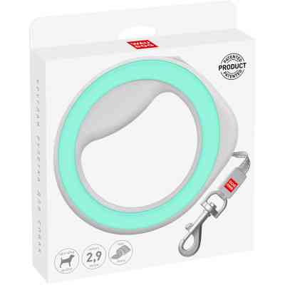 Повідець для собак WAUDOG R-leash світловідбиваюча стрічка XS-M до 40 кг 2.9 м салатовий (81275) Вінниця