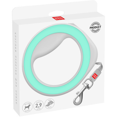 Поводок для собак WAUDOG R-leash светоотражающая лента XS-M до 40 кг 2.9 м салатовый (81275) Винница - изображение 6