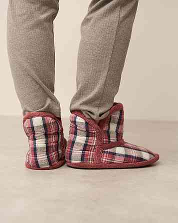 Женские Сапожки для дома в клеточку - Бордовый Nicoletta 304-4 37-38 Киев