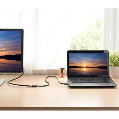 Кабель мультимедийный HDMI M to HDMI F 1.0m HD107 black Ugreen (10141) Винница