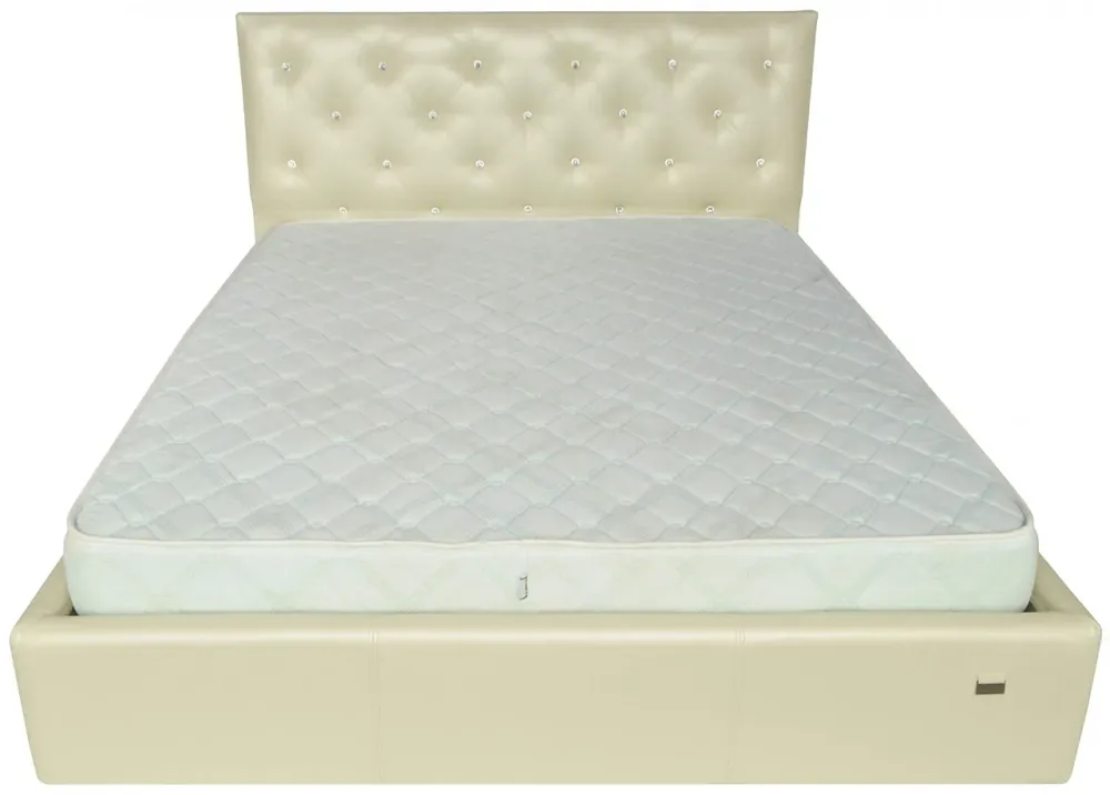 Кровать Двуспальная Bristol Comfort 180 х 190 см Мадрас Перламутр 3 White С подъемным механизмом и нишей для белья С1 Белый Киев - изображение 2