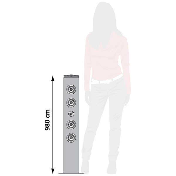 Мультимедійна Bluetooth-колонка New York 40W USB FM-радіо та пульт ДК Чорний Київ - фото 6