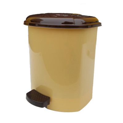 Контейнер для мусора Горизонт С педалью Бежевый 9 л (гор-02062/беж) Винница - изображение 1