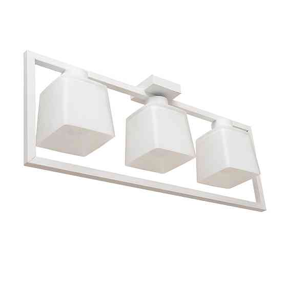 Люстра потолочная MSK Electric Boston на три плафона под лампу Е27 NL 400230-3 WH Одесса