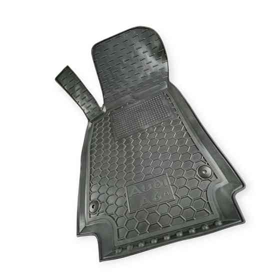 Коврики салона автомобиль Ауди  A6 C7 (2011-2018) борт 2,5 см, с перемычкой Мукачево