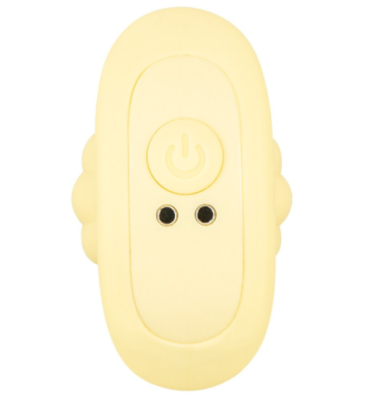 Анальна пробка з вібрацією Vibrating Mini Butt Plug Yellow Sex Aura Київ