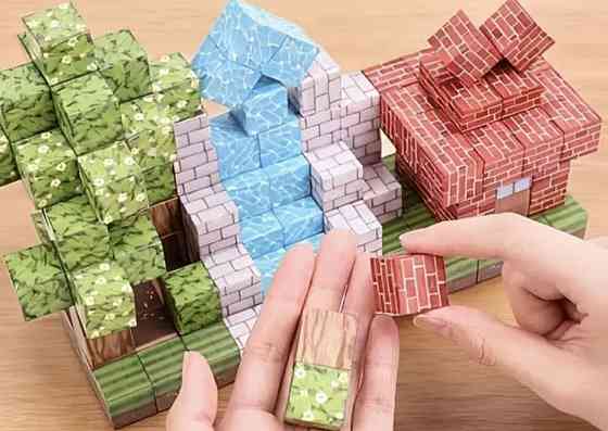 Магнітні блоки майнкрафт, конструктор, minecraft, магнитный ,my word. Київ