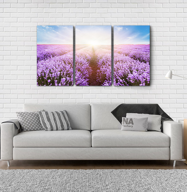 Модульна картина Полі Лаванда Аrt-184_3А Київ - фото 2