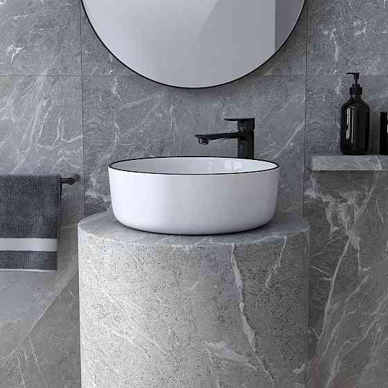 Змішувач для умивальника високий IMPRESE VACLAV чорний мат, 35 мм Київ