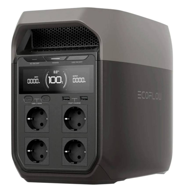 Зарядная станция EcoFlow Delta 3 1800Вт 1024Вт/ч Черный Киев - изображение 1