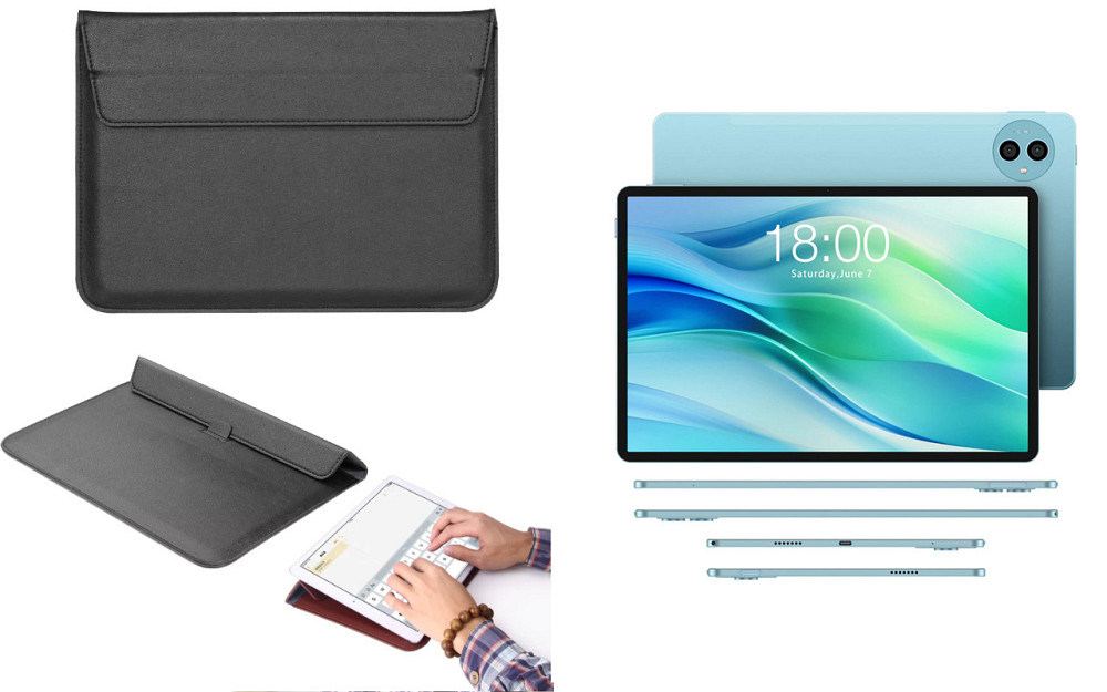 Чехол-конверт VitoCase для Teclast P50, с функцией подставки для планшета Черный Киев - изображение 1
