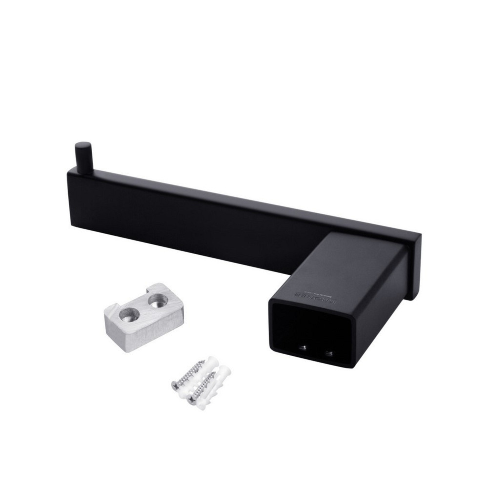 Тримач для туалетного паперу Kroner KRP Edelstahl Kubus - SCH3903-2 чорний Київ - фото 3