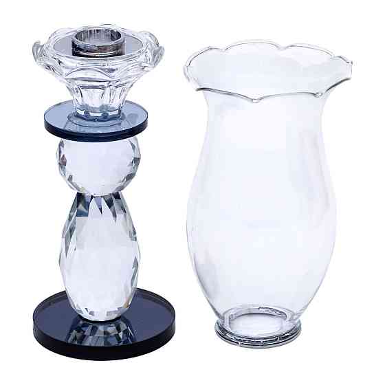 Yiwu Підсвічник скляний 7×9 см підсвічник декоративний келих на ніжці HP-4-2M Коломия