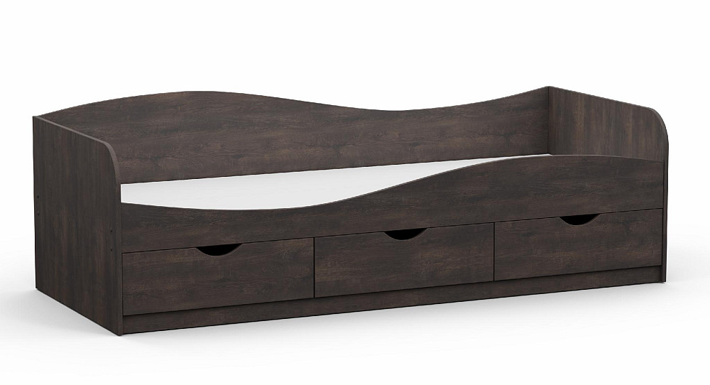 Ліжко односпальне L-9, Дуб Конкордія, 2030х834х656 Львів - фото 1