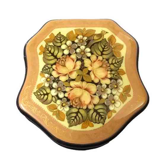 Шкатулка расписная лак Цветы Киев