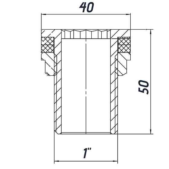 Врезка в бак 1″Н латунная LO552S OPTIMUM (000030923) Киев