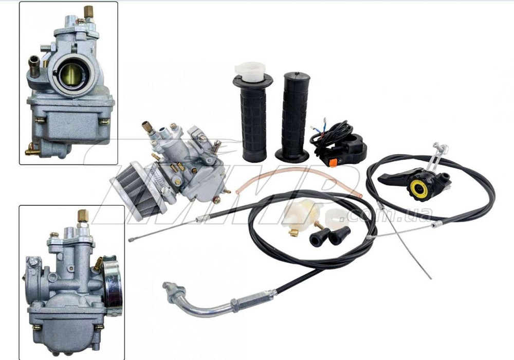 Карбюратор веломотор (F50/F80) (ручка газу, троси) Мукачево - фото 1