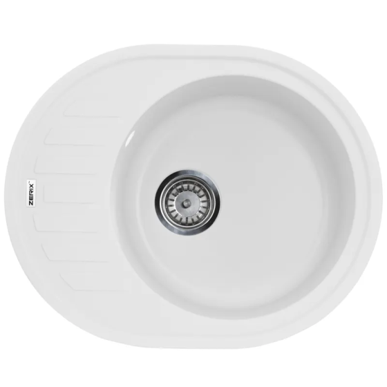 Мийка кухонна Zerix ZS-6250R-01 Біла   ( ZX4547 ) 30553 Харьков