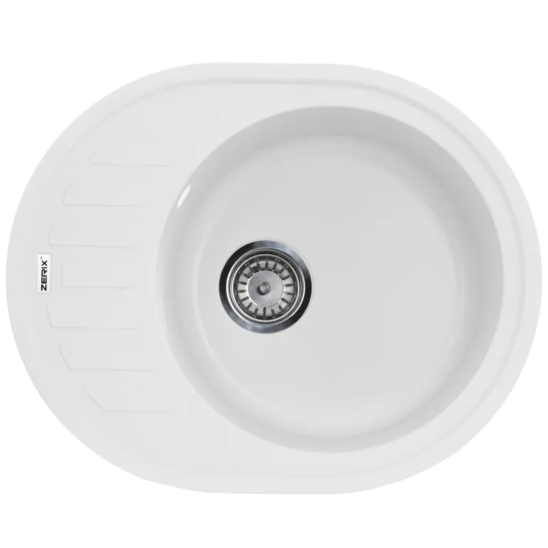 Мийка кухонна Zerix ZS-6250R-01 Біла   ( ZX4547 ) 30553 Харьков - изображение 1