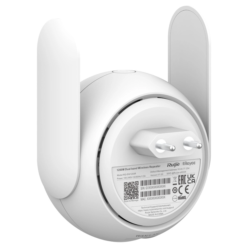 Дводіапазонний розширювач Ruijie Mesh RG-EW1200R Wi-Fi Extender Київ - фото 3