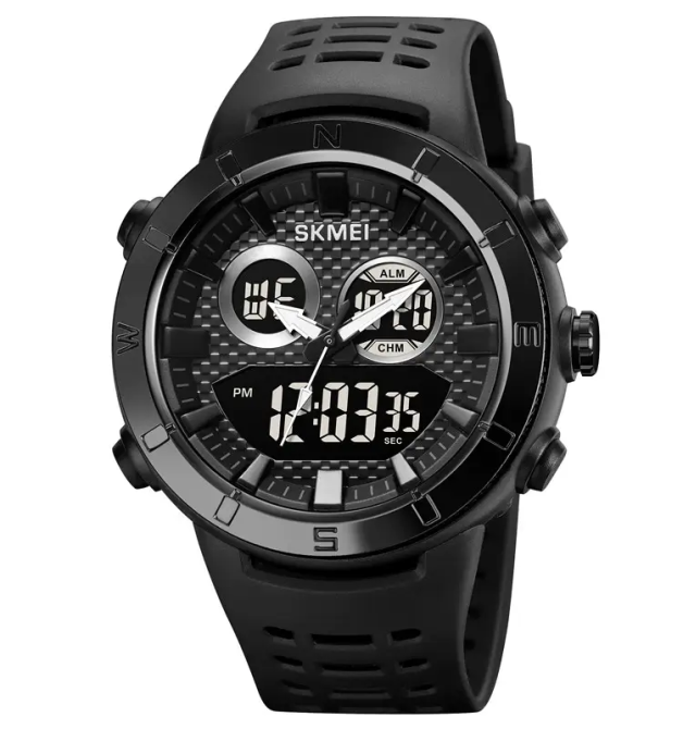 Часы мужские наручные спортивные Skmei 2014 (Черный с черным) Винница - изображение 1