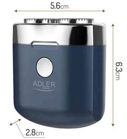Бритва дорожня Adler AD 2937 з USB, синя Винница