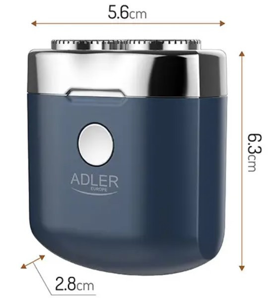 Бритва дорожня Adler AD 2937 з USB, синя Винница - изображение 5