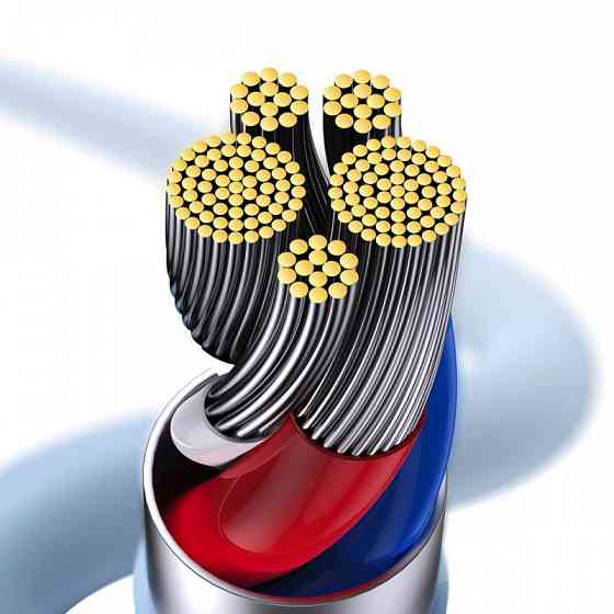 Кабель Baseus Jelly Liquid Silica Gel Fast Charging Data Cable Type-C to iP 20W 2m Blue Киев