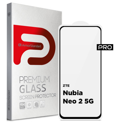 Скло захисне Armorstandart Pro ZTE Nubia Neo 2 5G Black (ARM78903) Вінниця - фото 1