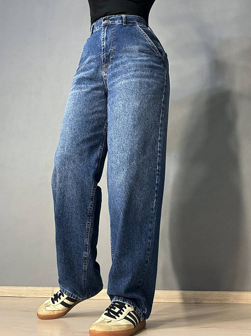 Джинсы женские Its Basic 2952-17 skater baggy бананы с косыми карманами синие, синий, 34, 34, 71 см, 100 см Киев - изображение 12