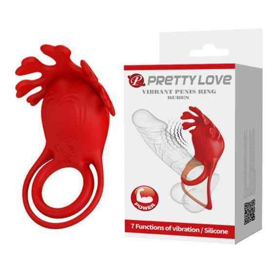 Ерекційне кільце - Pretty Love Vibrant Penis Ring Ruben Red Sex Aura Київ