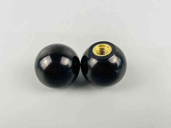 Наконечник важеля універсальний М10, D32 (шар чорний), латунна втулка різь внутрішня М10 Мукачево