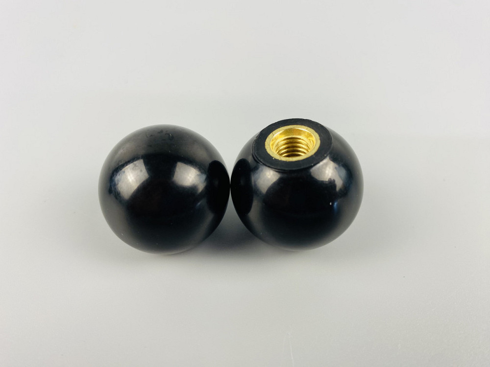 Наконечник важеля універсальний М10, D32 (шар чорний), латунна втулка різь внутрішня М10 Мукачево - фото 4