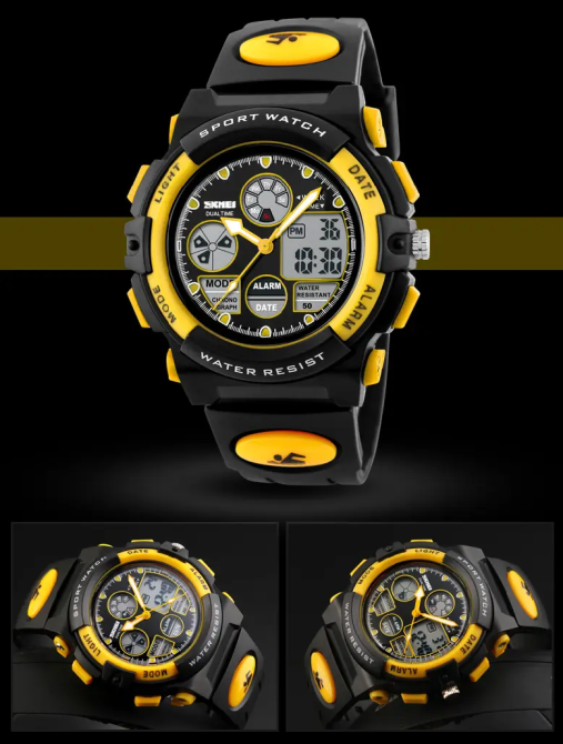 Детские спортивные наручные часы Skmei 1163 (Желтые) Винница - изображение 8