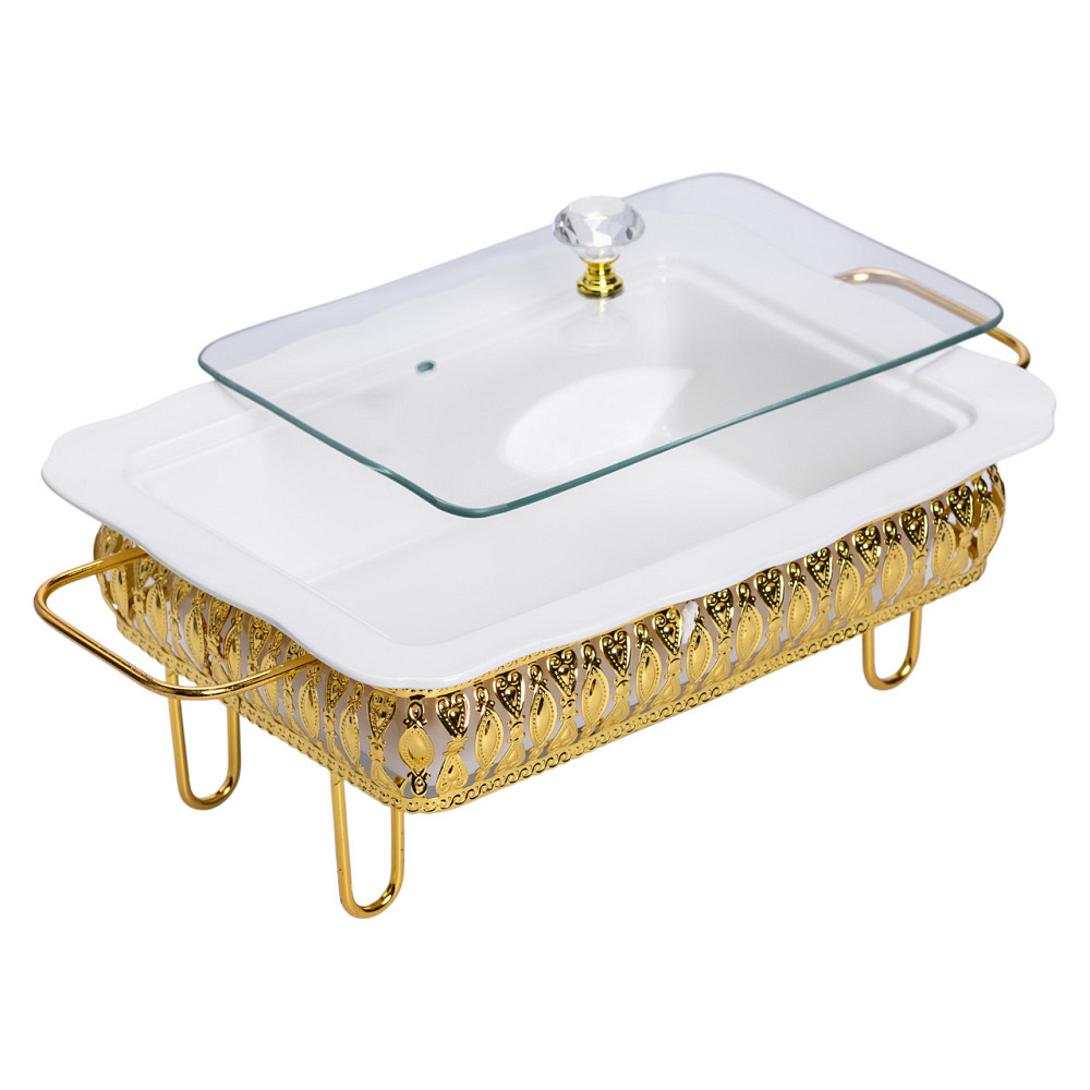 Yiwu Настільна мармітниця порцелянова 36×21×15 (см) на підставці 1.5 (л) HP-26-6 Киев - изображение 1