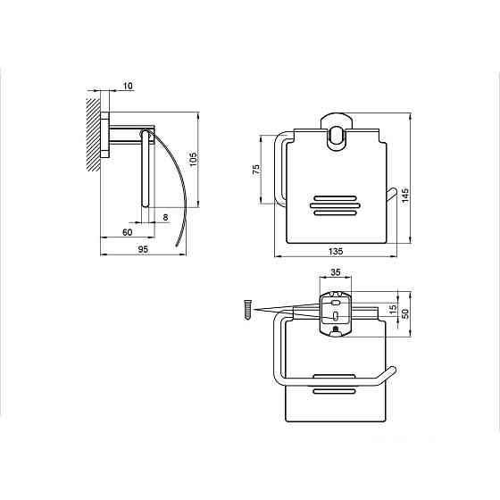 Держатель для туалетной бумаги Qtap Liberty QTLIBCRM1151 Chrome Киев