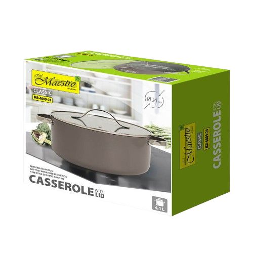Каструля 4,1л з кришкою а/п Ceramic MR-4009-24 Maestro Житомир