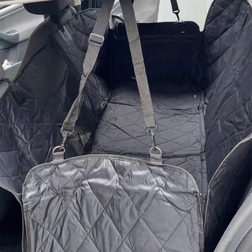 Автомобильный чехол-коврик на задние сиденья с сетчатым окном для безопасной и комфортной перевозки собак Киев - изображение 3